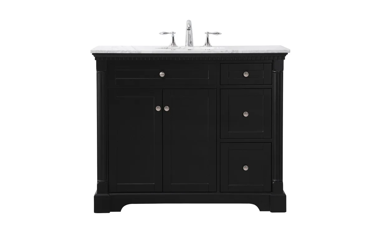 Clarence Bathroom Vanity Set in black