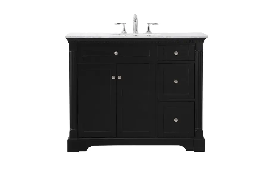 Clarence 42" Bathroom Vanity Set in Black