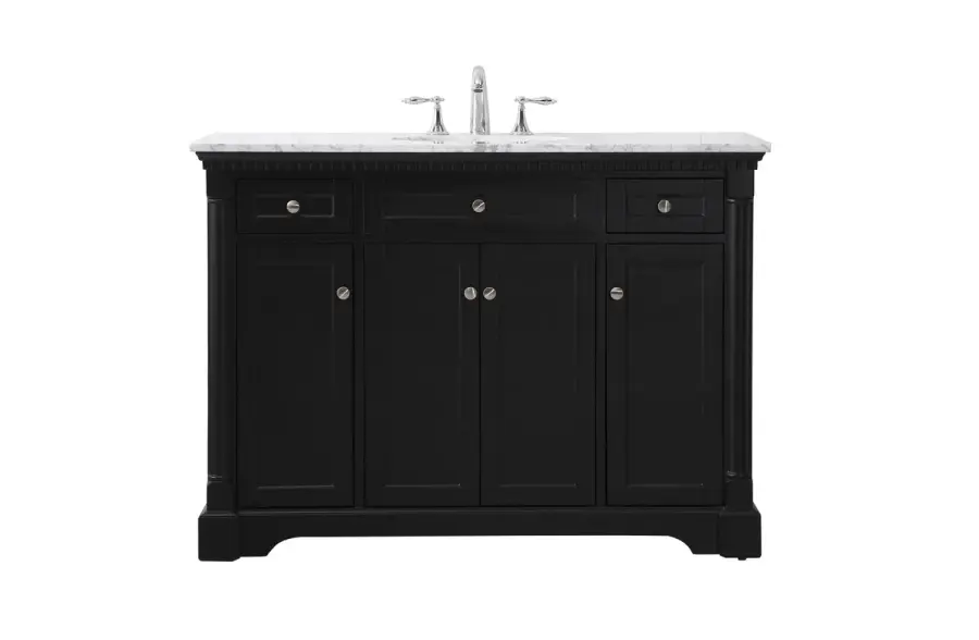 Clarence 48" Bathroom Vanity Set in Black