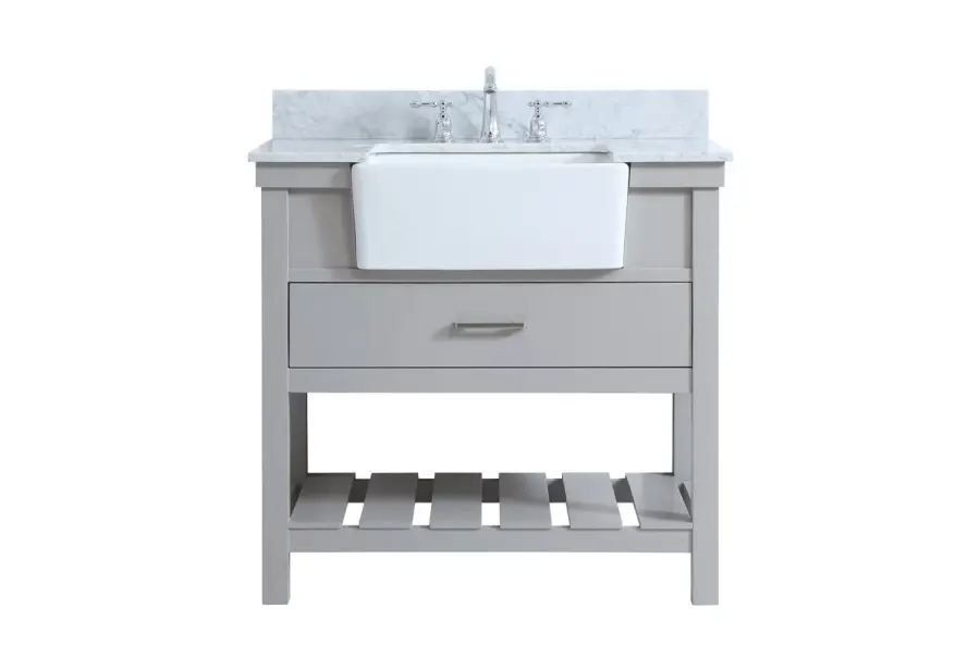 Clement 36" Single Bathroom Vanity in Grey