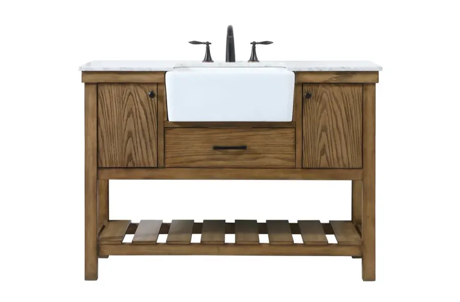 Clement 48" Single Bathroom Vanity in Driftwood