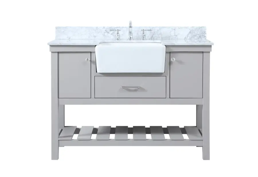 Clement 48" Single Bathroom Vanity in Grey