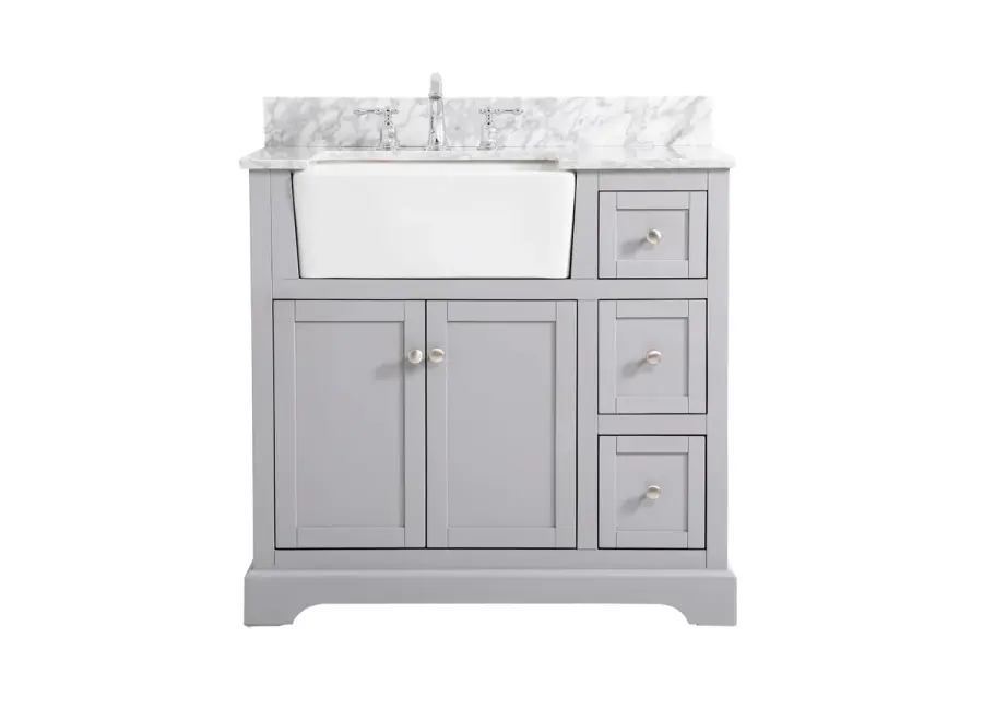 Franklin 36" Single Bathroom Vanity in Grey