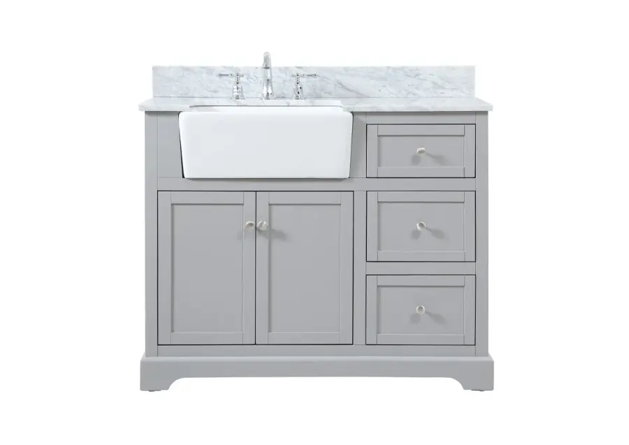 Franklin 42" Single Bathroom Vanity in Grey
