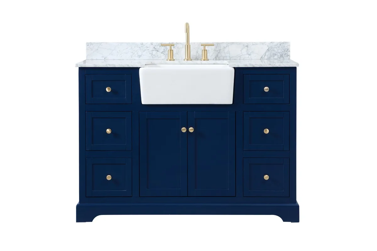 Franklin 48" Single Bathroom Vanity in Blue