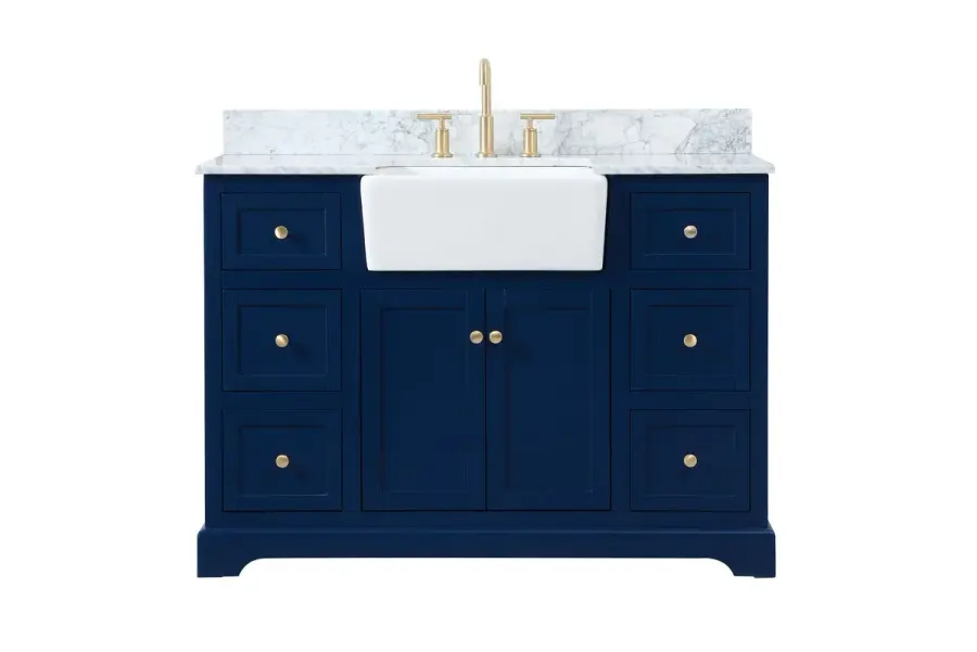 Franklin 48" Single Bathroom Vanity in Blue