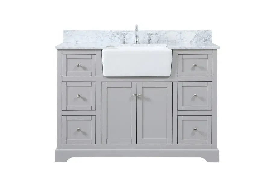 Franklin 48" Single Bathroom Vanity in Grey