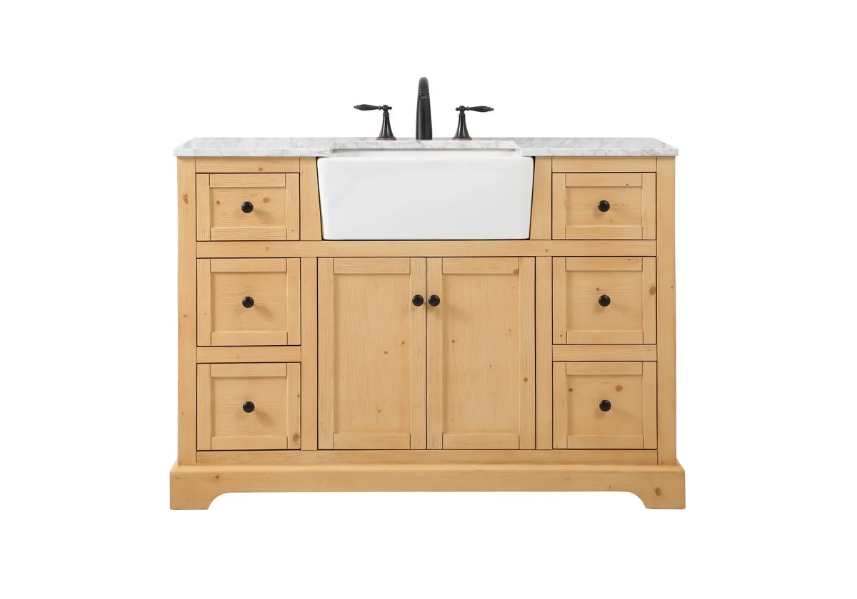 Franklin Single Bathroom Vanity in natural wood
