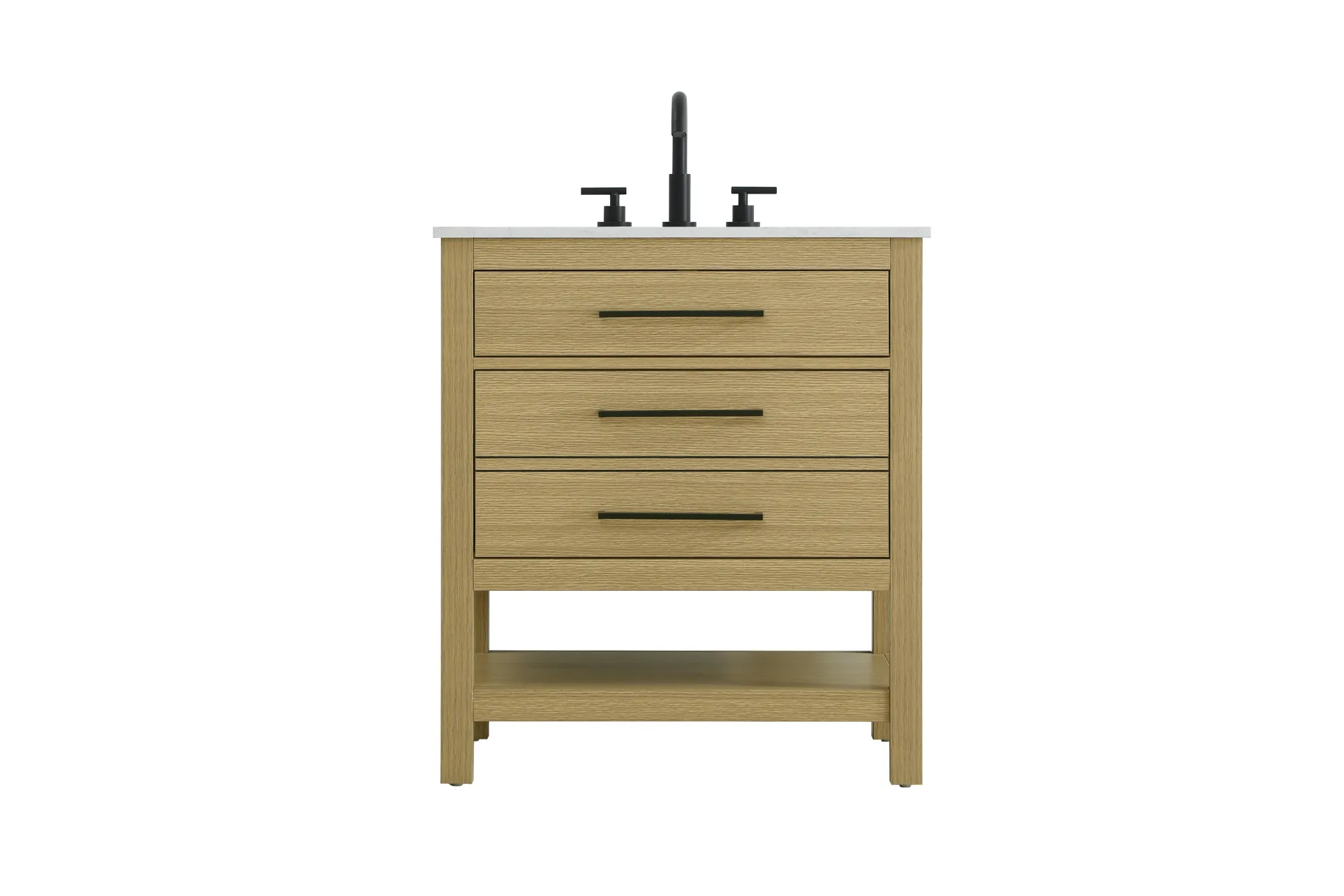 Karson 30" Bathroom Vanity in Honey Brown