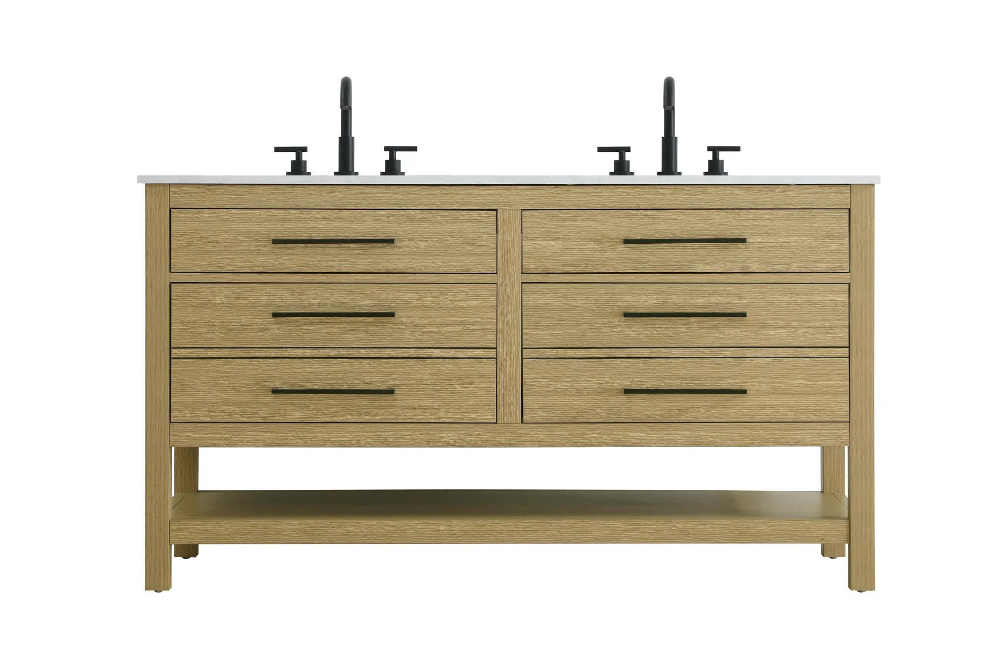 Karson 54-Inch Bathroom Vanity in Honey Brown