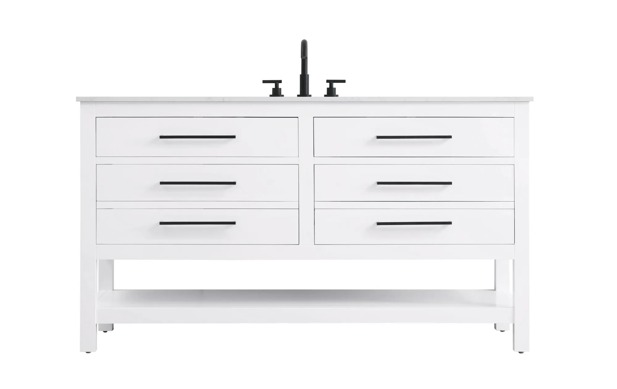 Karson 60" Bathroom Vanity in White