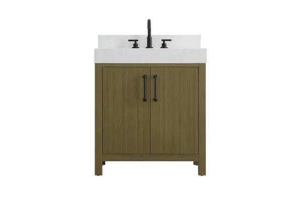 Dimensions
Length: 30"
Width: 22"
Height: 34"
Counter Top Length: 30"
Counter Top Width: 22"
Counter Top Height: 4"
Sink Width: 17.13"
Sink Depth: 11.61"
Sink Height: 7"
Sink Drain Hole Size: 1.75"
Faucet Hole Spacing: 8"3 Holes"
Specifications
Assembly Required: No
Base Material: Solid wood and MDF
Counter Top Edge Style: straight
Counter Top Finish: marble white
Distressed Finish: No
Drain Assembly Included: No
Faucet Included: No
Finish (Color): Chestnut Brown
Vanity Material: Solid Wood and MDF
Hardware Finish: black
Harware Material: Aluminum alloy
Number of Faucet Holes: 3
Number of Sinks: 1
Product Shape: Rectangle
Product Type: Bathroom Vanities
Product Warranty: 1 year limited
Sink Mounting Type: Undermount
Vanity Backsplash: YES
Vanity Mounting Type: Free-Standing
Weight: 140
Wire Included: No
Wood Type: Rubber wood
Shipment type: LTL
US Shipping Cost: $142.00
Drawers
Drawers Included: No
False Drawers: no
Drawer Handle Designs: Bar pulls
Shelves
Number of Shelves: 1
Shelf Width: 25.75
Cabinets
Number of Cabinets: 1
Cabinet Interior Width: 25.75
Cabinet Interior Depth: 17.875
Cabinet Interior Height: 22.375