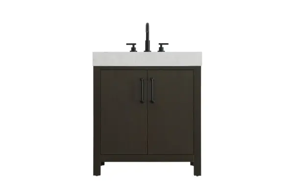Dimensions
Length: 30"
Width: 22"
Height: 34"
Counter Top Length: 30"
Counter Top Width: 22"
Counter Top Height: 4"
Sink Width: 17.13"
Sink Depth: 11.61"
Sink Height: 7"
Sink Drain Hole Size: 1.75"
Faucet Hole Spacing: 8"3 Holes"
Specifications
Assembly Required: No
Base Material: Solid wood and MDF
Counter Top Edge Style: straight
Counter Top Finish: marble white
Distressed Finish: No
Drain Assembly Included: No
Faucet Included: No
Faucet Type: Widespread
Finish (Color): Mocha Brown
Vanity Material: Solid Wood and MDF
Hardware Finish: black
Harware Material: Aluminum alloy
Number of Faucet Holes: 3
Number of Sinks: 1
Product Shape: Rectangle
Product Type: Bathroom Vanities
Product Warranty: 1 year limited
Sink Mounting Type: Undermount
Vanity Backsplash: NO
Vanity Mounting Type: Free-Standing
150
Wire Included: No
Wood Type: Rubber wood
Shipment type: LTL
US Shipping Cost: $142.00
Drawers
Drawers Included: No
False Drawers: no
Drawer Handle Designs: Bar pulls
Shelves
Number of Shelves: 1
Shelf Width: 25.75
Cabinets
Number of Cabinets: 1
Cabinet Interior Width: 25.75
Cabinet Interior Depth: 17.875
Cabinet Interior Height: 22.375