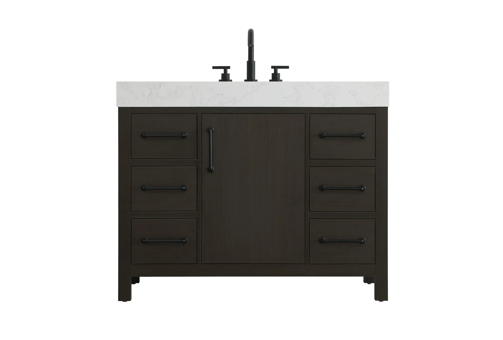 Nathan Bathroom Vanity in Mocha Brown