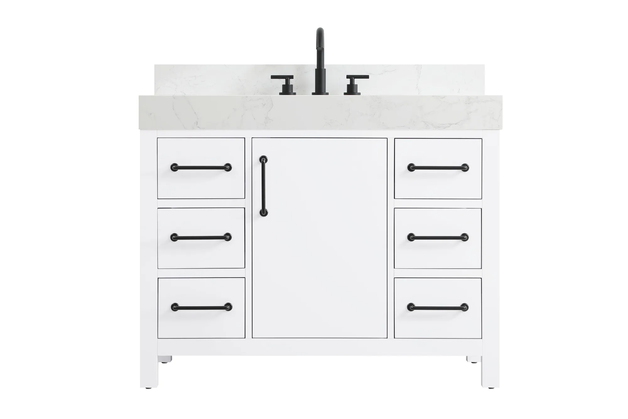 Nathan Bathroom Vanity in White