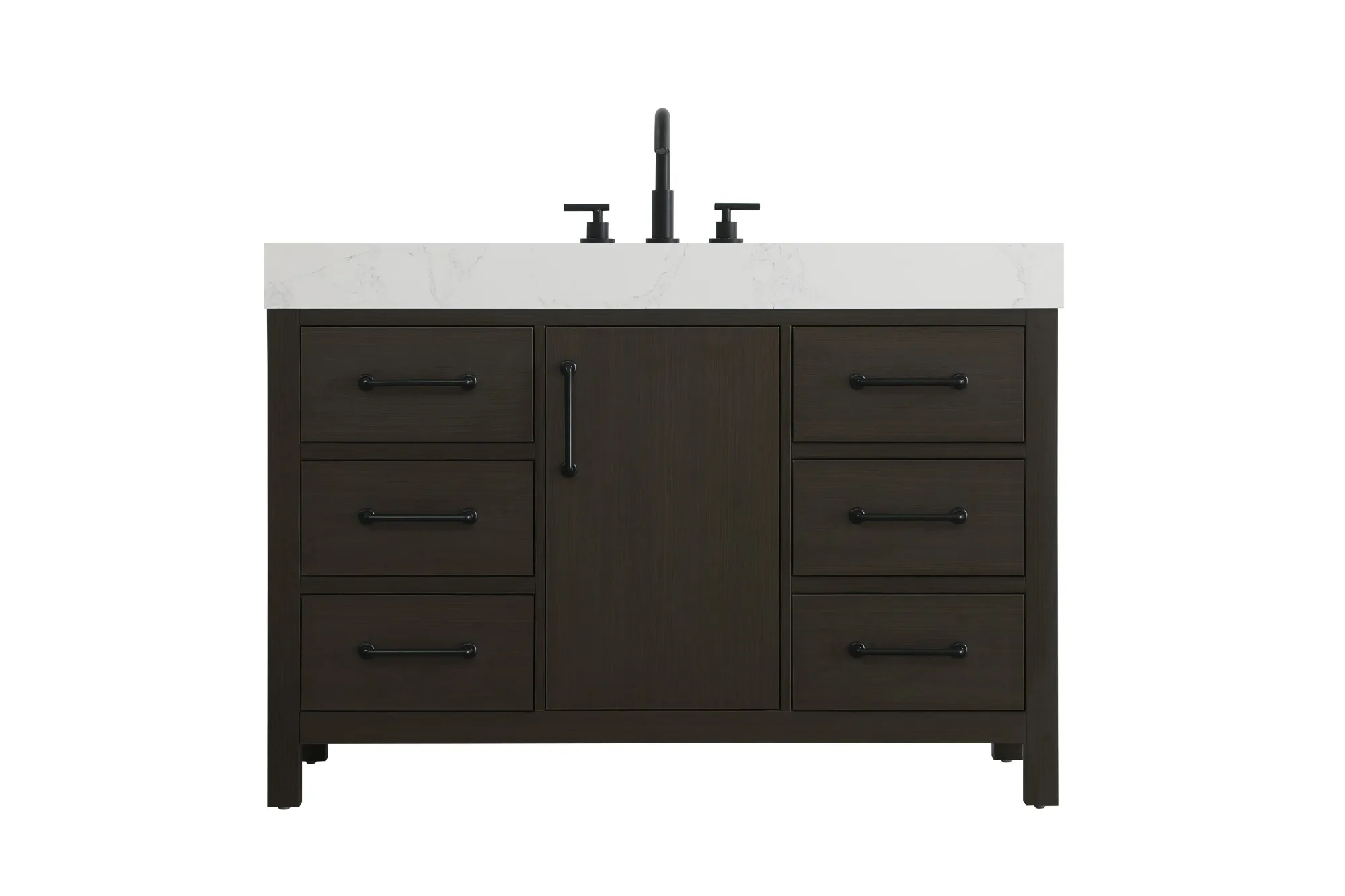 Nathan Bathroom Vanity in Mocha Brown