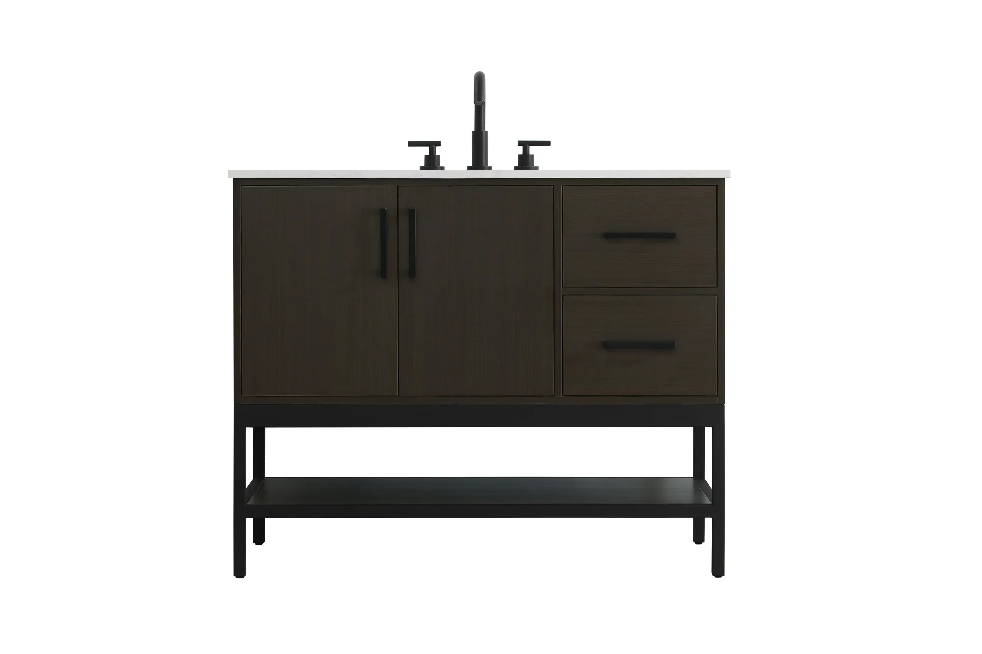 Lennox Bathroom Vanity in Mocha Brown