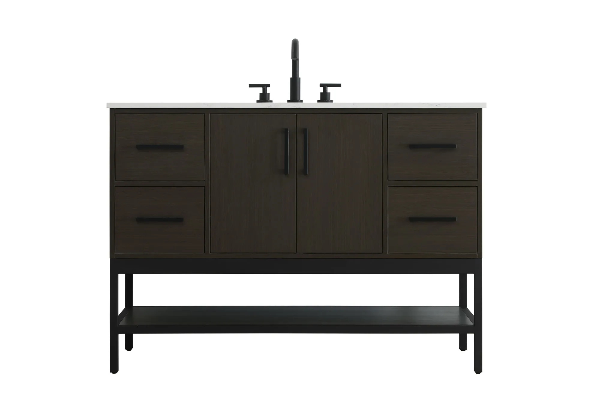 Lennox Bathroom Vanity in Mocha Brown