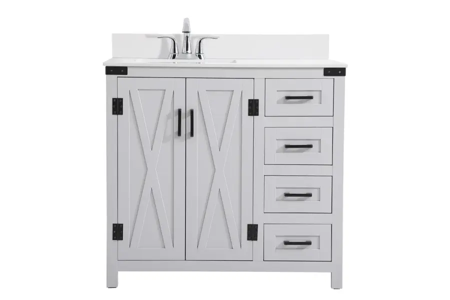 Grant 36" Bathroom Vanity Set in Grey