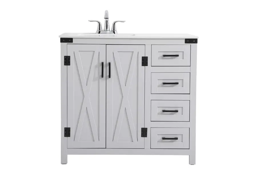 Grant 36" Bathroom Vanity in Grey