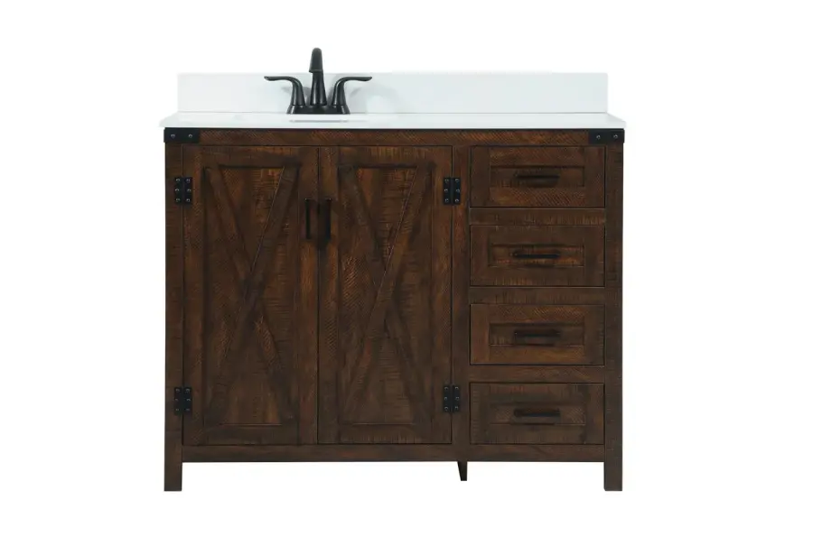 Grant 42" Single Bathroom Vanity in Espresso