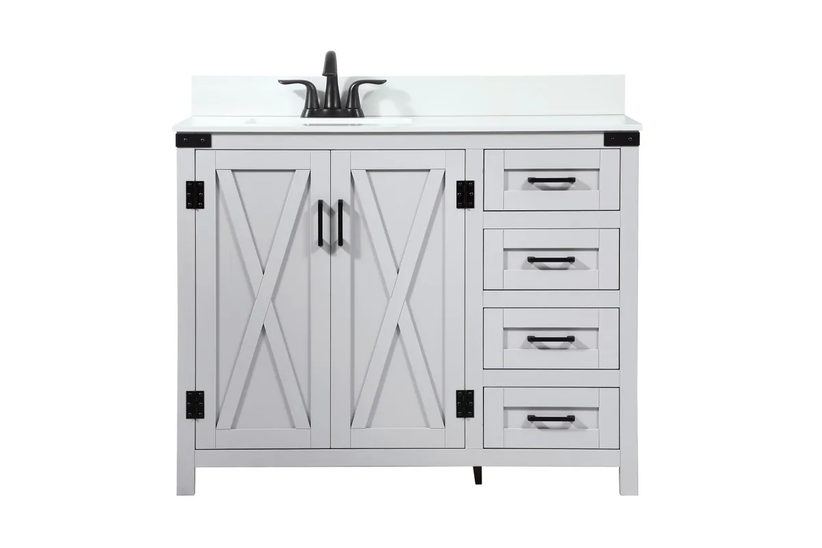 Grant Single Bathroom Vanity in grey