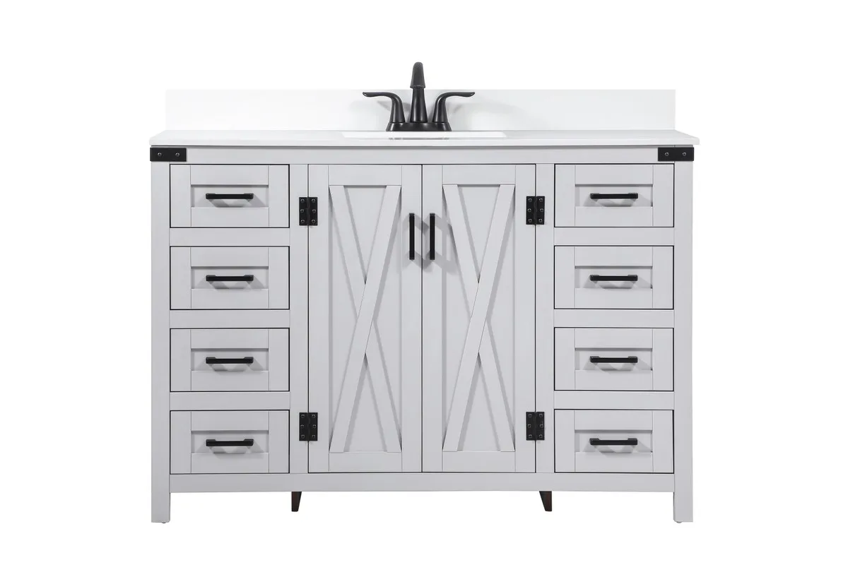 Grant Single Bathroom Vanity in grey