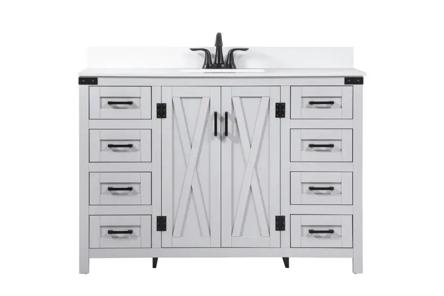Grant 48" Single Bathroom Vanity in Grey