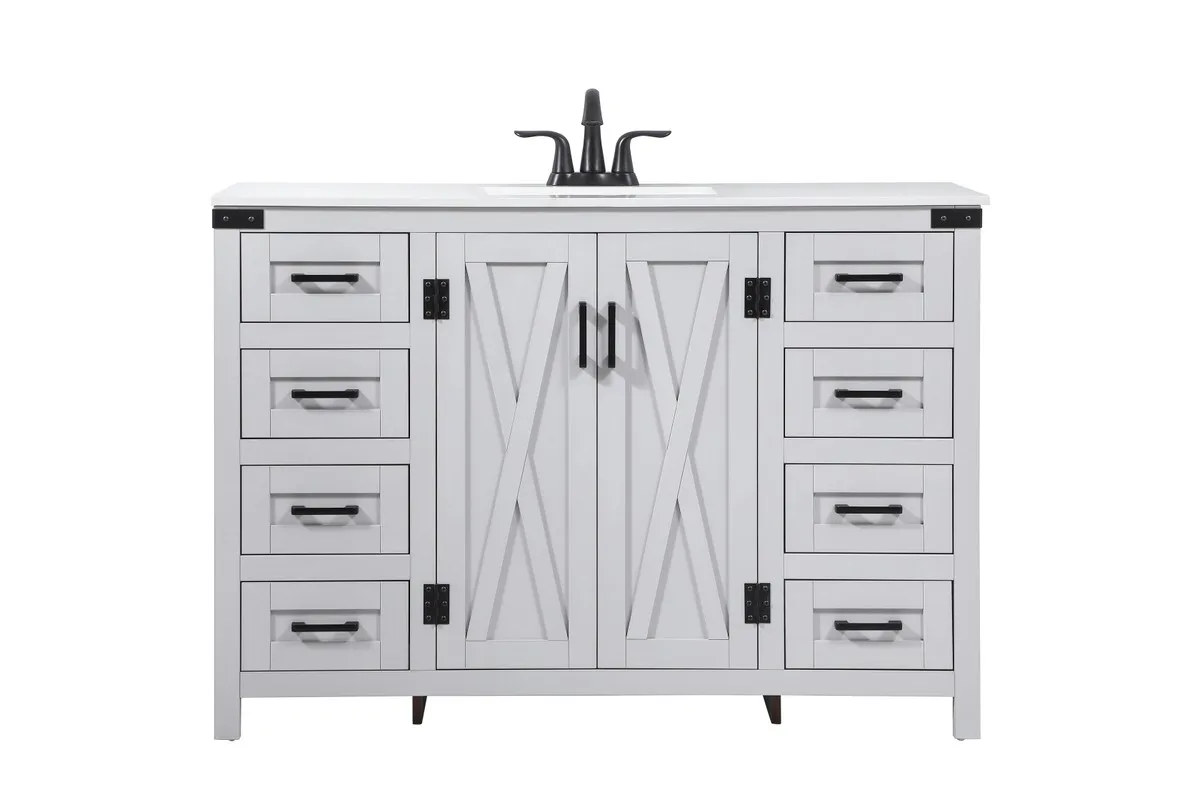 Grant Single Bathroom Vanity in grey