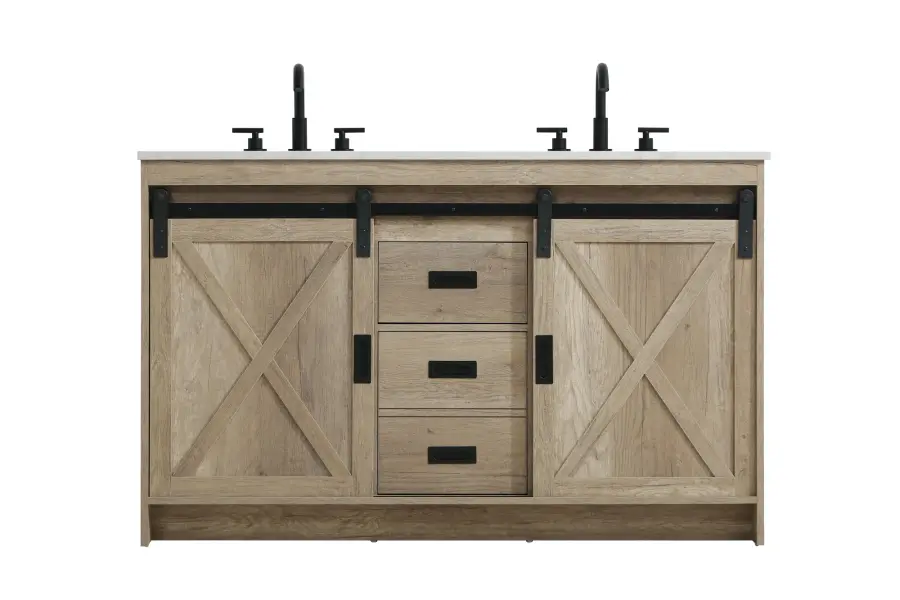 Austin 54" Bathroom Vanity in Natural Oak - Image 1