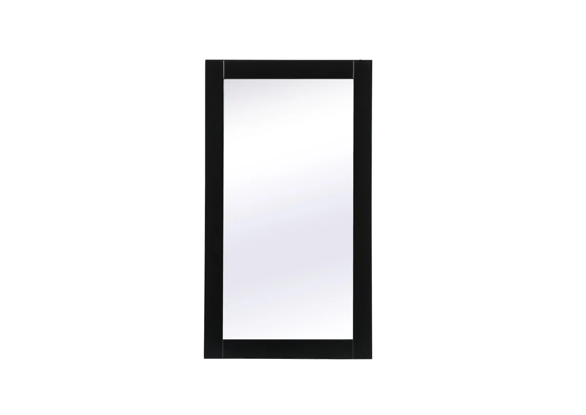 Aqua Vanity Mirror in black