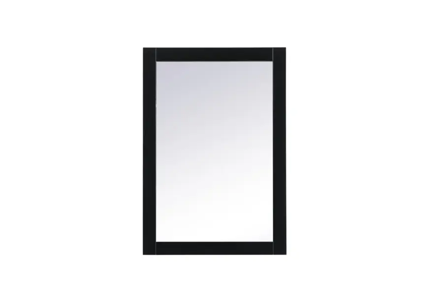 Cole Rectangular Vanity Mirror in Black