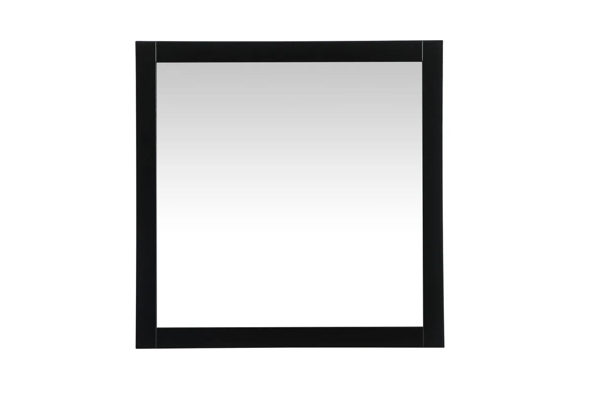 Aqua Vanity Mirror in black