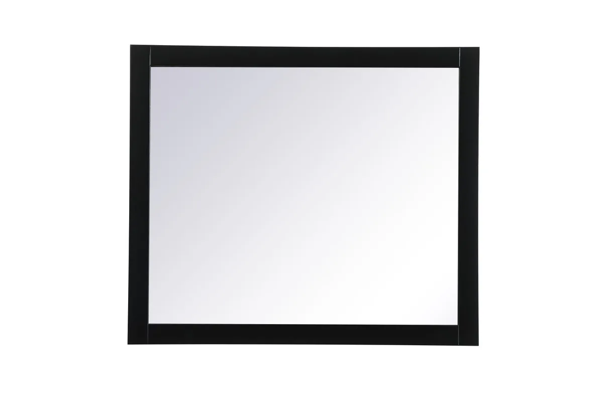 Aqua Vanity Mirror in black