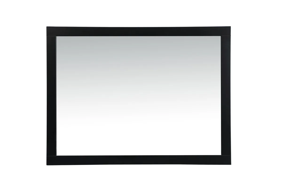 Aqua Vanity Mirror in black
