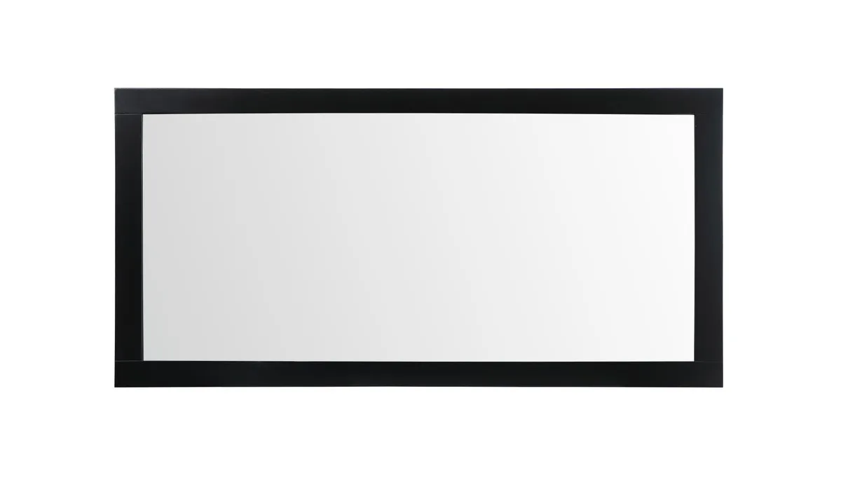 Aqua Vanity Mirror in black