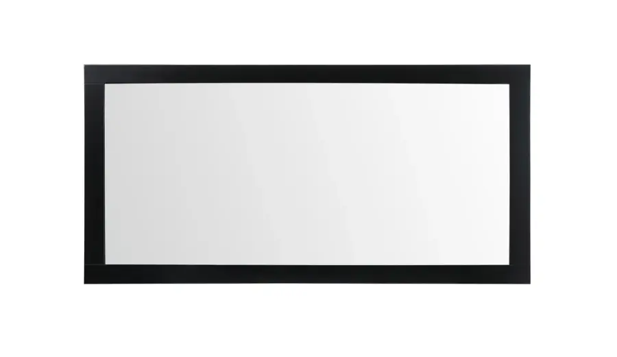 Aqua 72" x 36" Rectangular Vanity Mirror in Black