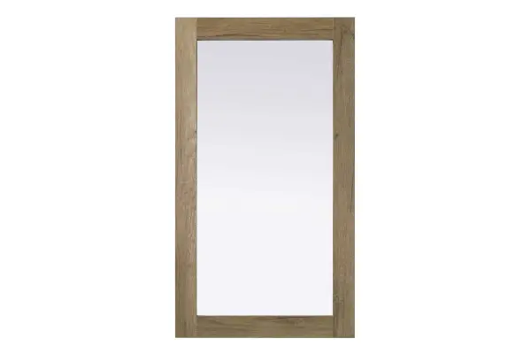 Specification Sheet
Dimensions
Width: 18"
Height: 32"
Depth: 1"
Specifications
Assembly Required: No
Distressed Finish: YES
Finish (Color): Natural Oak
Mirror Material: MDF
Frameless: No
Hardware Finish: Nickel
Harware Material: Iron
Mirror Frame Shape: Rectangle
Mirror Hanging Orientation: Vertical and horizontal
Mirror Mounting: Metal hanger
Mirror Type: wall mirror
Product Shape: Rectangle
Product Type: Decorative Mirrors
Product Warranty: 1 year limited
17
Wire Included: No
Shipment type: Small Parcel