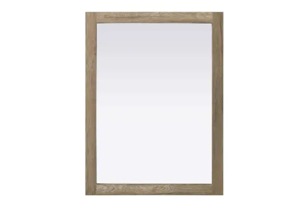 Specification Sheet
Dimensions
Width: 27"
Height: 36"
Depth: 1"
Specifications
Assembly Required: No
Distressed Finish: YES
Finish (Color): Natural Oak
Mirror Material: MDF
Frameless: No
Hardware Finish: Nickel
Harware Material: Iron
Mirror Frame Shape: Rectangle
Mirror Hanging Orientation: Vertical and horizontal
Mirror Mounting: Metal hanger
Mirror Type: wall mirror
Product Shape: Rectangle
Product Type: Decorative Mirrors
Product Warranty: 1 year limited
26
Wire Included: No
Shipment type: Small Parcel