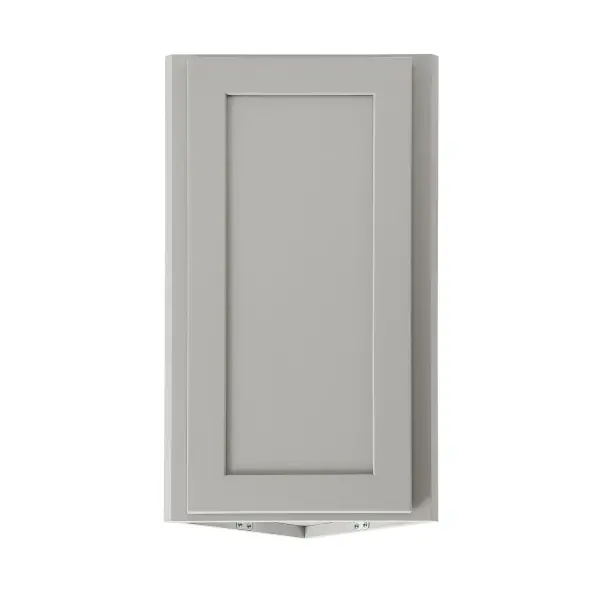 Installation Manual
Specification Sheet
Dimensions
Length: 12"
Width: 12"
Height: 30"
Specifications
Assembly Required: Yes
Distressed Finish: No
Finish (Color): Grey
Rubberwood and Plywood
Product Shape: Triangle
Product Type: Kitchen Wall End Angle Cabinet
Product Warranty: 1 year limited
Weight: 17.7
Wire Included: No
Wood Type: Rubberwood
Shipment type: Small Parcel
Drawers
Drawers Included: No
Shelves
Number of Shelves: 2