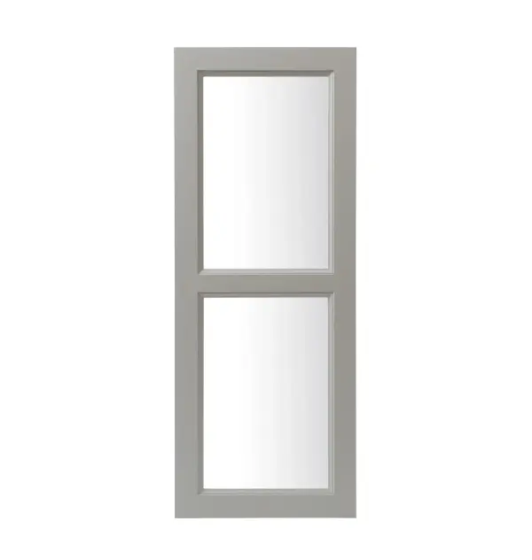 Specification Sheet
Dimensions
Length: 14.76"
Width: 0.75"
Height: 38.07"
Specifications
Assembly Required: Yes
Distressed Finish: No
Finish (Color): Grey
Rubberwood and Glass
Product Shape: Rectangle
Product Type: Kitchen Wall Mullion Door
Product Warranty: 1 year limited
Weight: 9.0405
Wire Included: No
Shipment type: Small Parcel