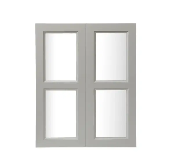 Specification Sheet
Dimensions
Length: 11.77"
Width: 0.75"
Height: 29.06"
Specifications
Assembly Required: Yes
Distressed Finish: No
Finish (Color): Grey
Rubberwood and Glass
Product Shape: Rectangle
Product Type: Kitchen Wall Mullion Door
Product Warranty: 1 year limited
Weight: 5.6007
Wire Included: No
Shipment type: Small Parcel