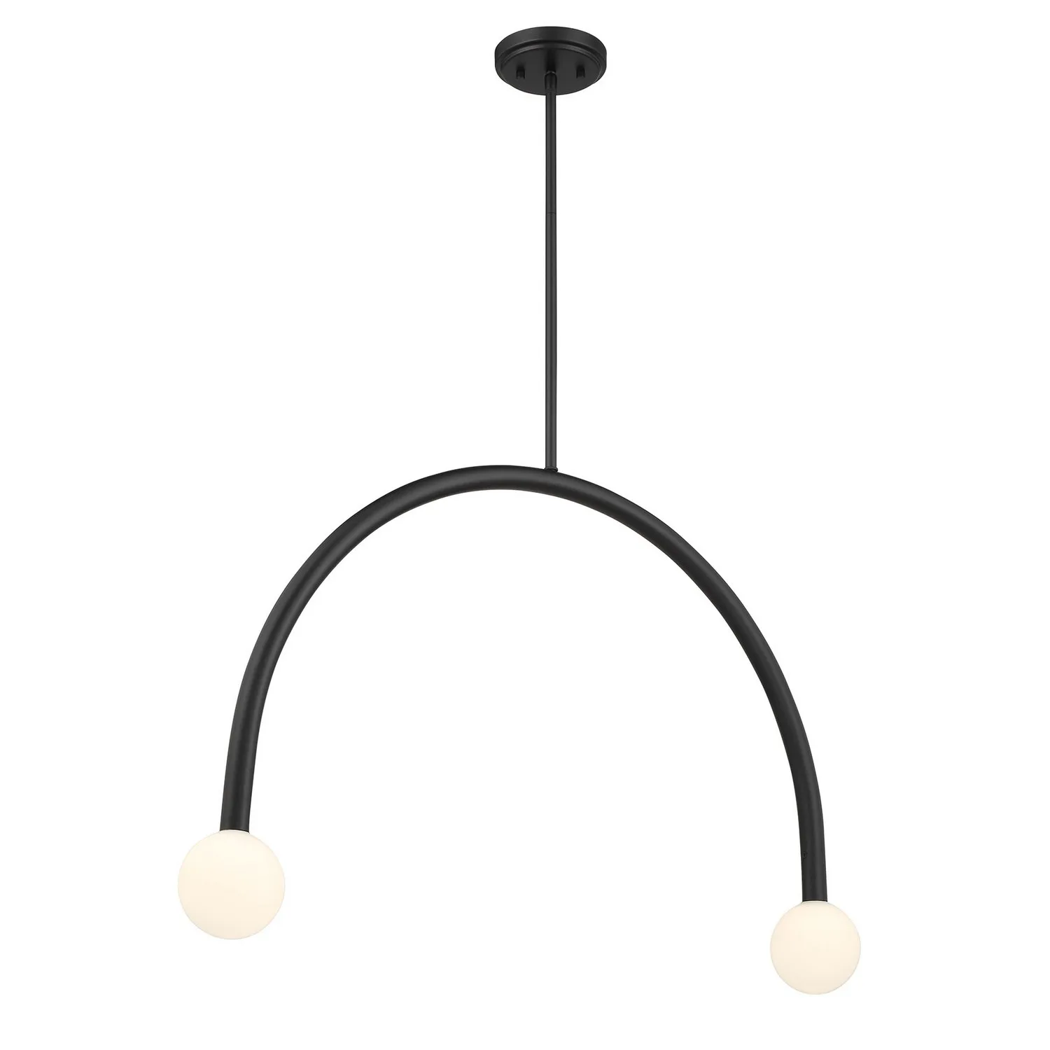 LED Chandelier in Matte Black