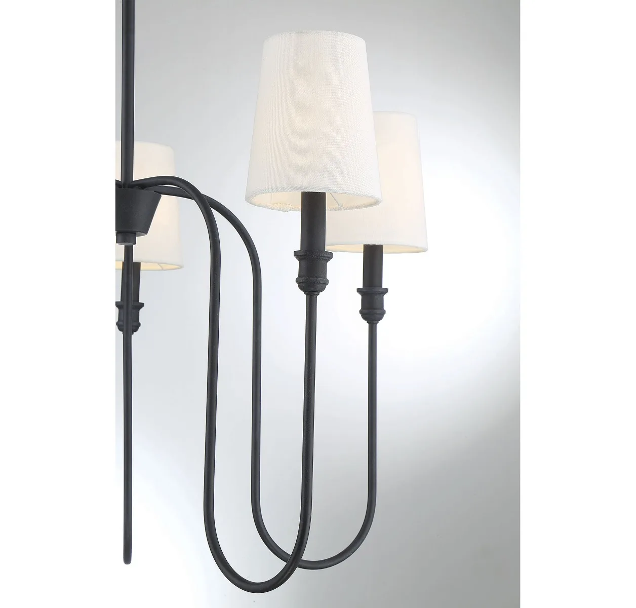 Mchan Five Light Chandelier in Aged Iron