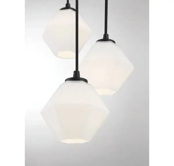 5-Light Chandelier in Matte Black - Image 5