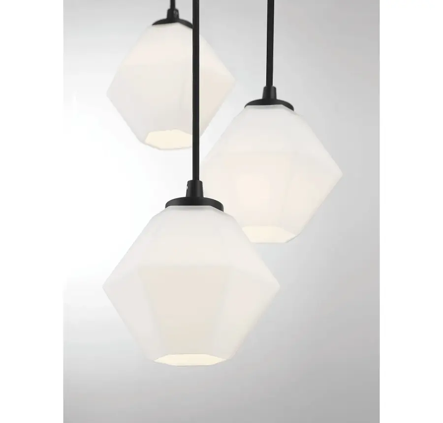 5-Light Chandelier in Matte Black - Image 5