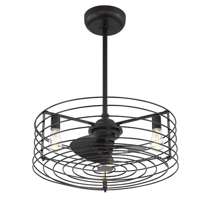 14" 3-Light Fan D'Lier in Oil Rubbed Bronze - Image 1