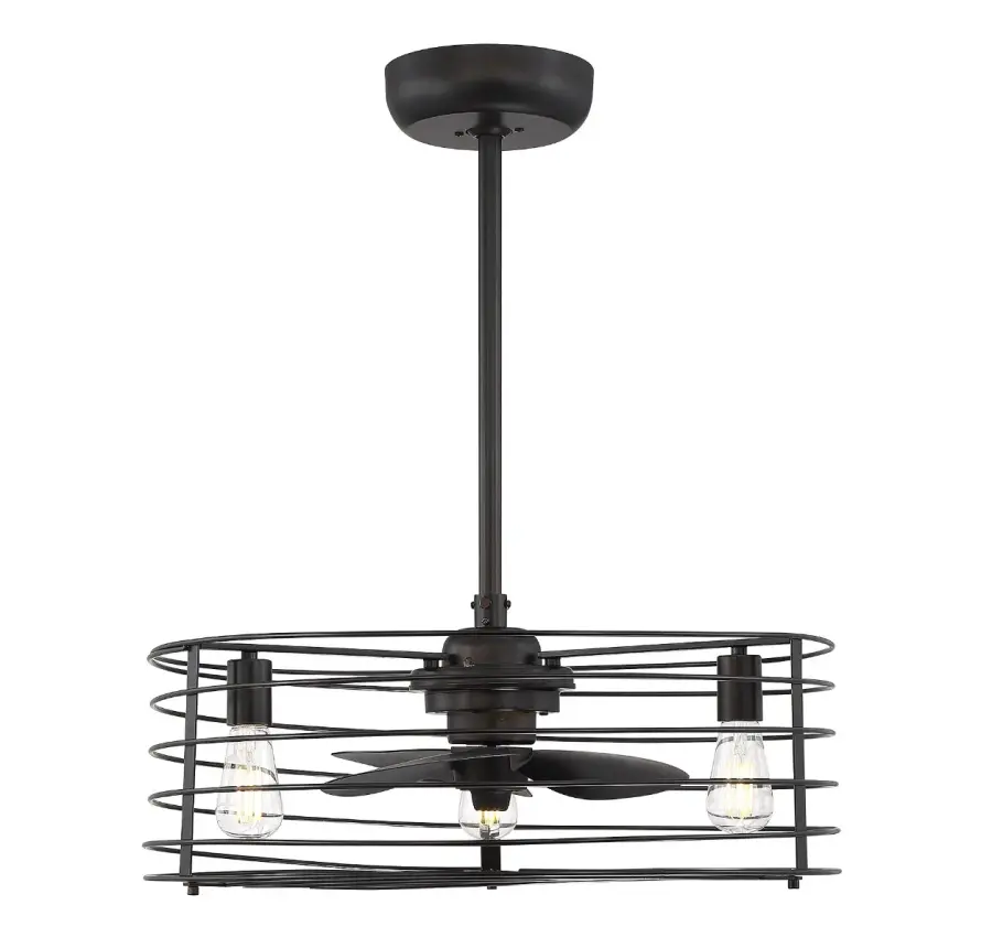 14" 3-Light Fan D'Lier in Oil Rubbed Bronze - Image 2