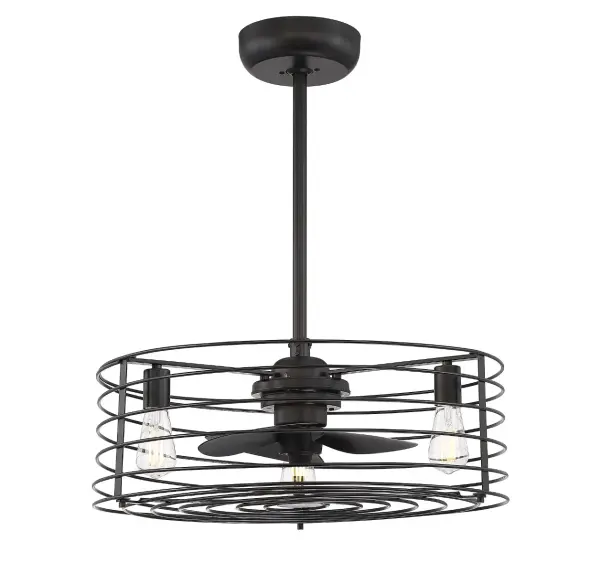 14" 3-Light Fan D'Lier in Oil Rubbed Bronze - Image 4