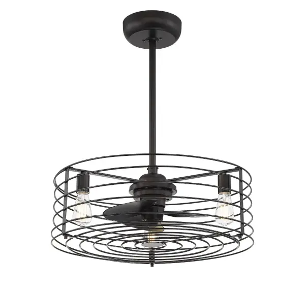 14" 3-Light Fan D'Lier in Oil Rubbed Bronze - Image 5